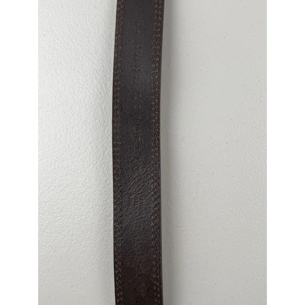 Banana Republic Mens Brown Leather Belt Gold Buckle Made in Italy Size 40 546800